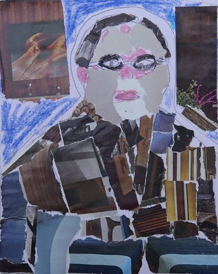 Painting by Eknath Raju Bhoye - A Man