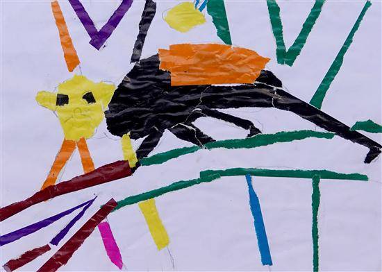 Painting by Ajit Somnath Sunad - A Monkey