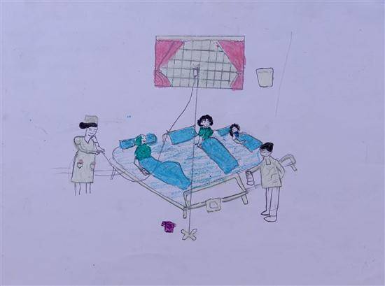 Painting by Aarti Gangaram Chaudhari - Hospital