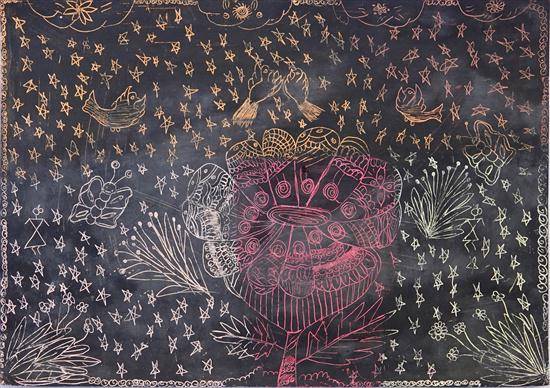 Painting by Akshara Dashrath Umbarsada - Scenery