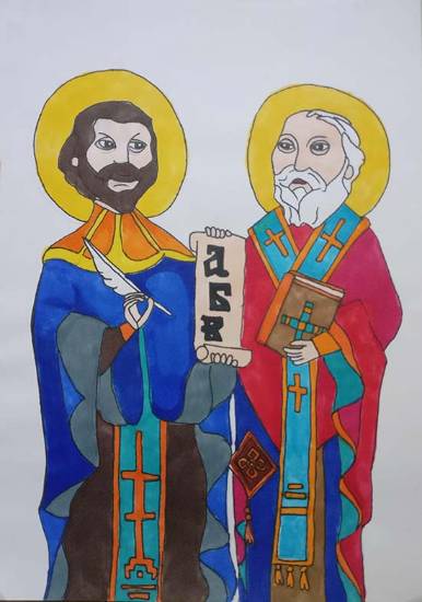 Painting by Viara Pencheva - Bulgarian Alphabet