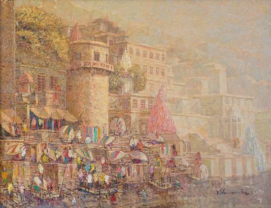 Painting by Yashwant Shirwadkar - Banaras - 44