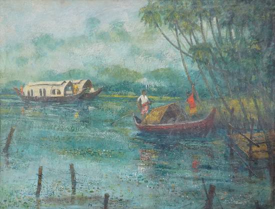 Paintings by Yashwant Shirwadkar - Kerala - 1