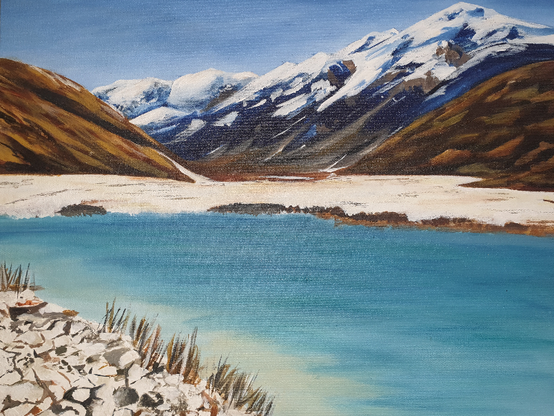 Painting by Sharadhi K V - Beauty of ladakh