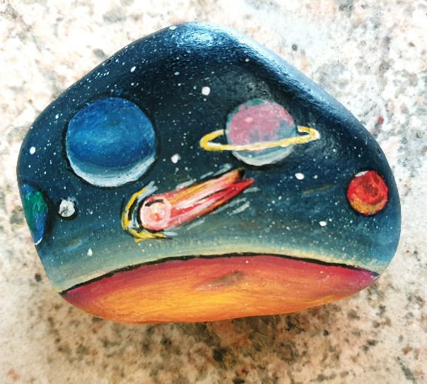 Painting by Sharadhi K V - Solar system