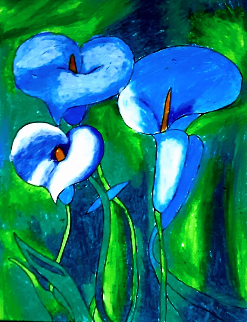 Artwork by Shreya Nathan - Aurora borealis