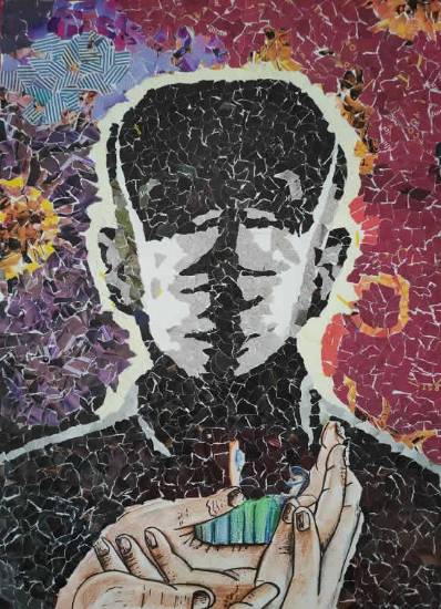 Painting by Sanuj Sahw - Covid - 19