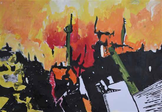 Painting by Charu Singh - Abstract Painting
