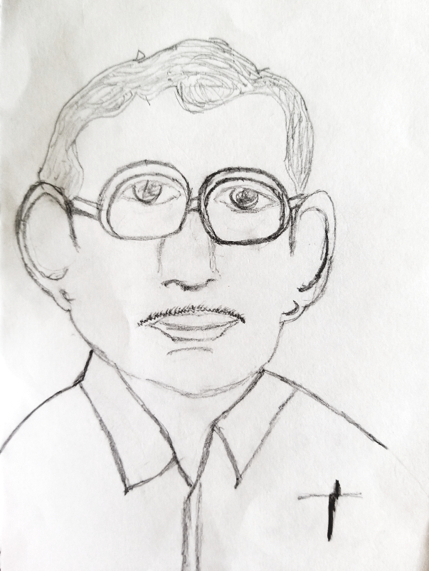 Artwork by Aadhira MV - My great-grandfather