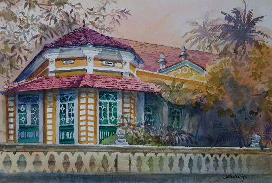 Paintings by Chitra Vaidya - Goan House - 6