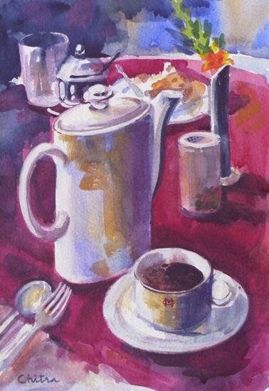 Painting by Chitra Vaidya - Mahabaleshwar Club VIII