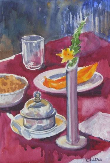 Painting by Chitra Vaidya - Mahabaleshwar Club X