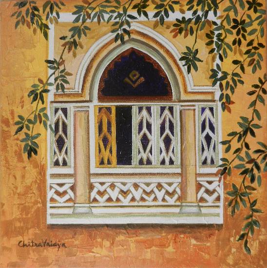 Painting by Chitra Vaidya - Goan Window - 5