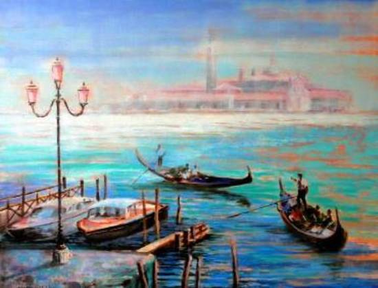 Painting by Chitra Vaidya - Venice