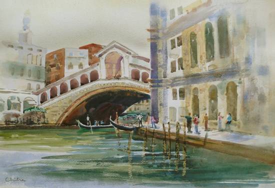 Paintings by Chitra Vaidya - Venice - VII