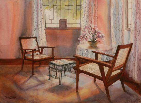 Paintings by Chitra Vaidya - Almost Teatime