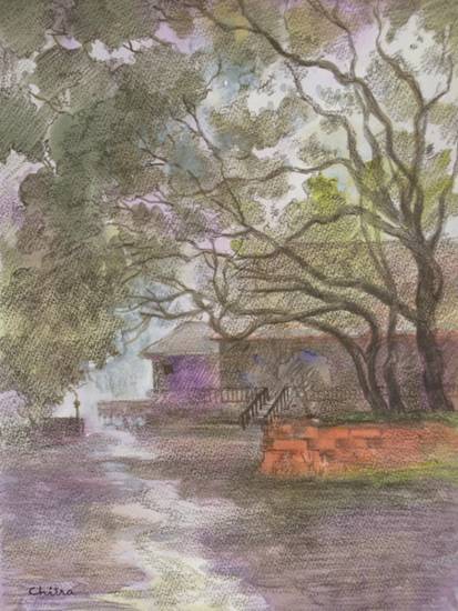 Painting by Chitra Vaidya - Mahabaleshwar Club XIII