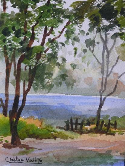 Paintings by Chitra Vaidya - Lake