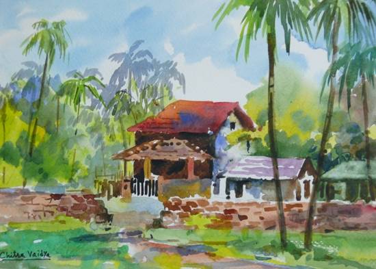 Painting by Chitra Vaidya - Konkan I