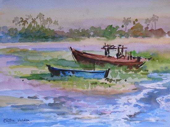 Painting by Chitra Vaidya - Konkan VII