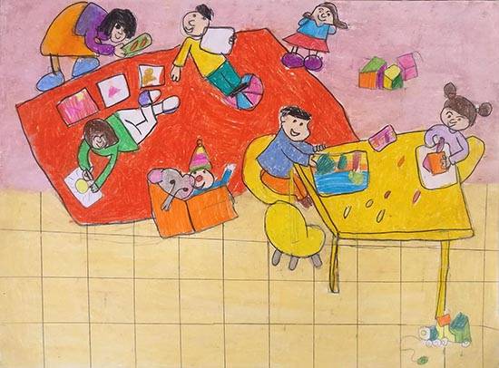 Painting by Harleen Kaur - Art Class