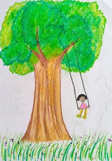 Painting by Fabya Danit - Happy Kid
