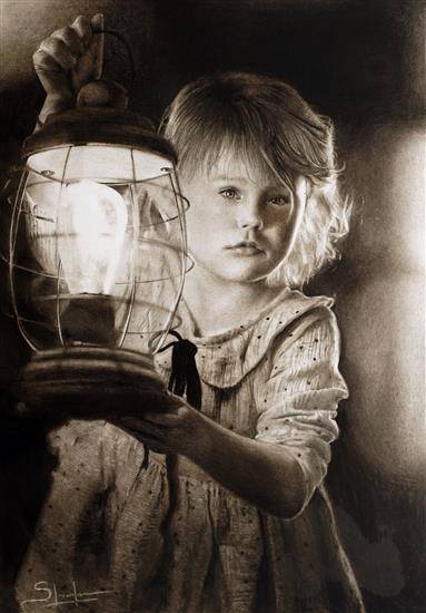 Painting by Shriraj Chavan - Lights of Lust