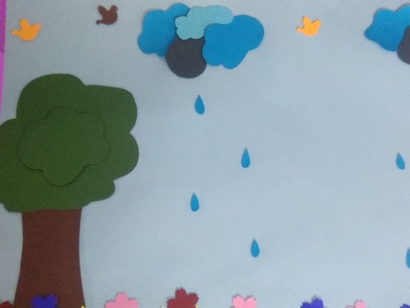 Painting by Darshini Balasubramani - A rainy day