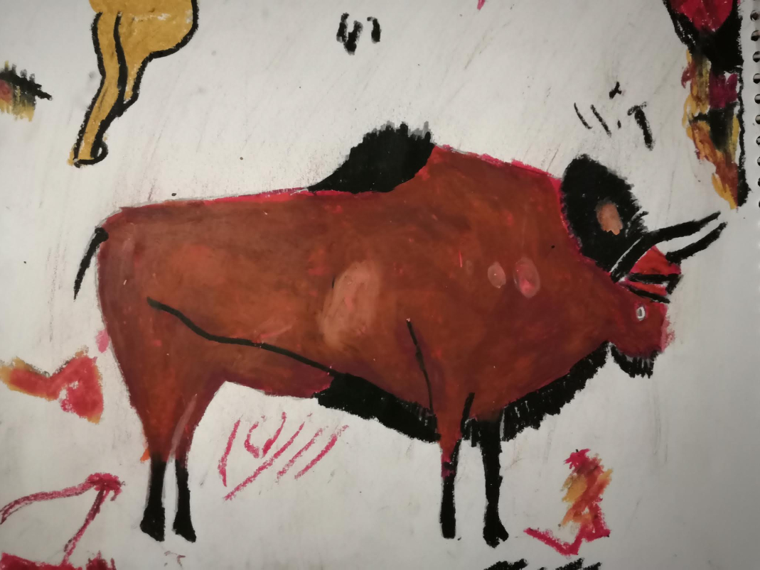 Painting by Archit Kandpal - Cave painting