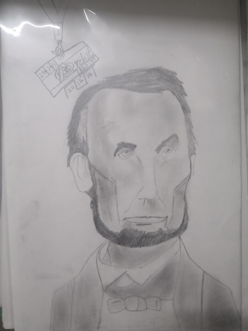 Painting by Archit Kandpal - Abraham Lincoln sketch