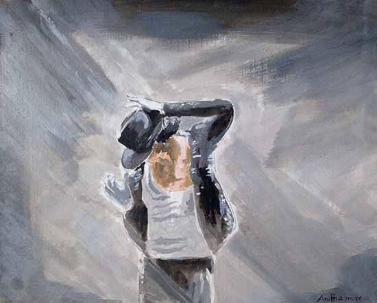 Painting by Anitha More - Michael Jackson