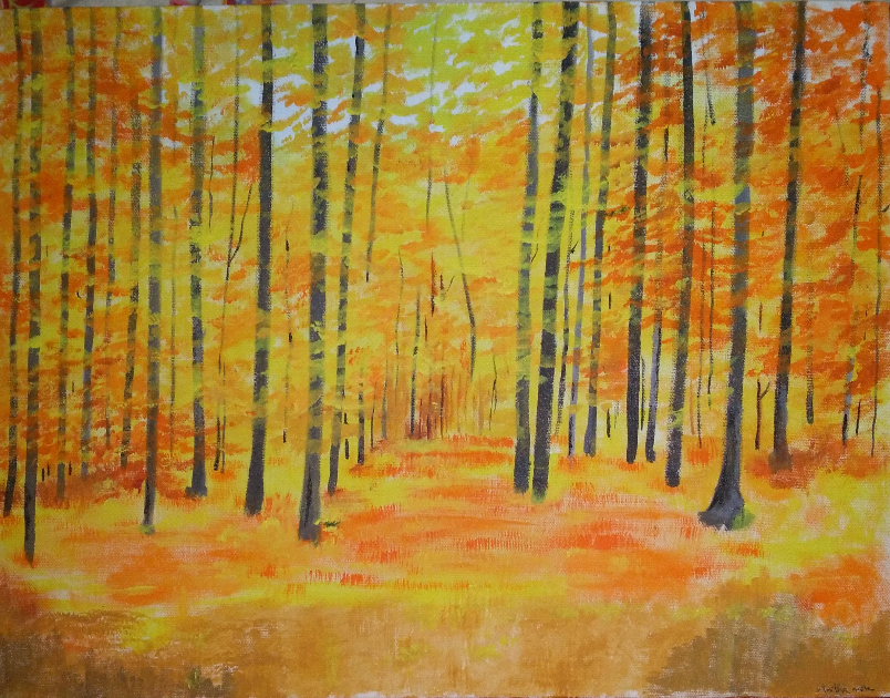 Painting by Anitha More - Trees