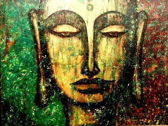 Painting by Anjalee S Goel - Buddha