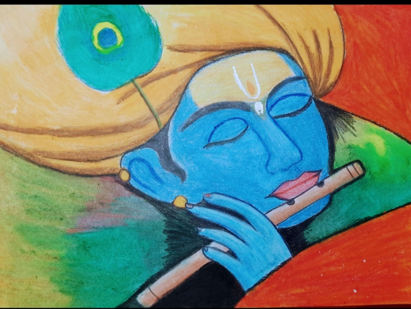 Paintings by V Shivani Medhashree - My lord Krishna