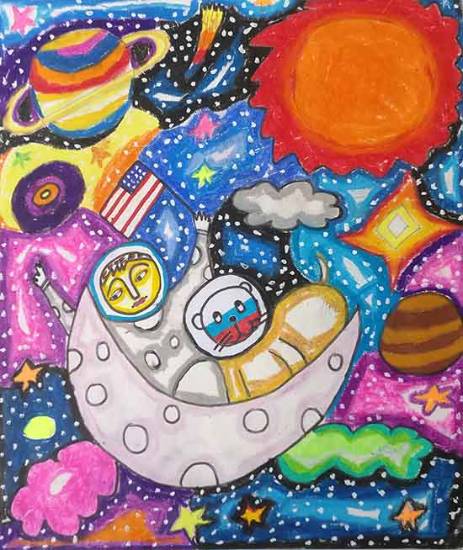 Painting by Reyansh Pal - My cosmos