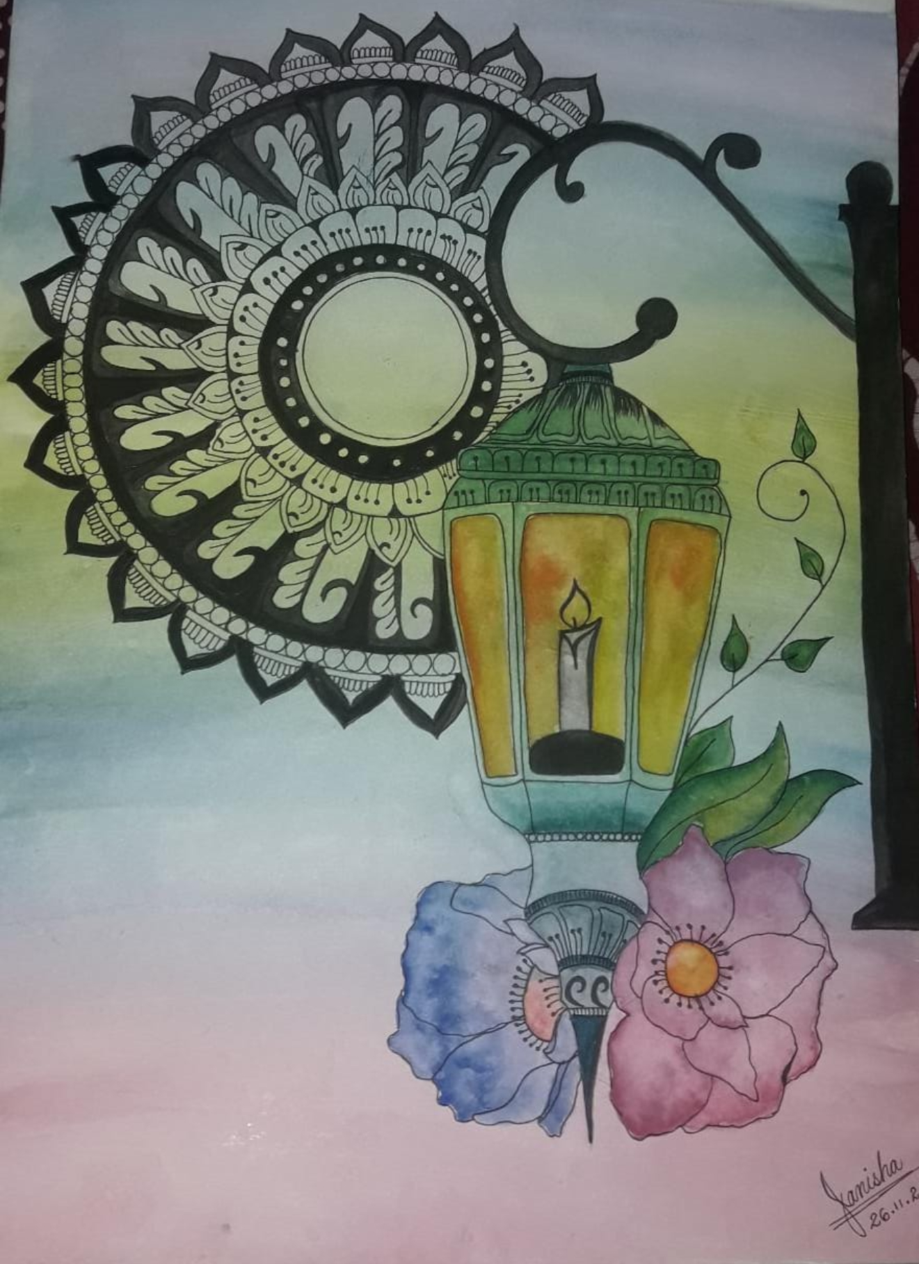 Painting by Janisha Chatterjee - Mandala Art