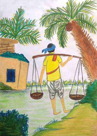 Painting by Shehzeen Ali - Doi Wala