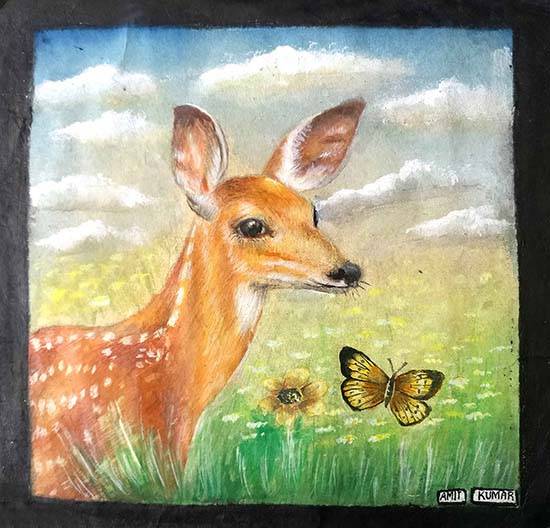 Painting by Amit Prajapati - Nature's Beauty