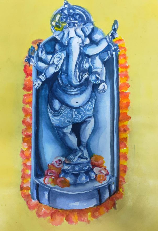 Paintings by Souhardya Talukdar - Ganesha