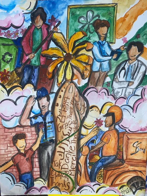 Painting by Aditi Saxena - Kindness