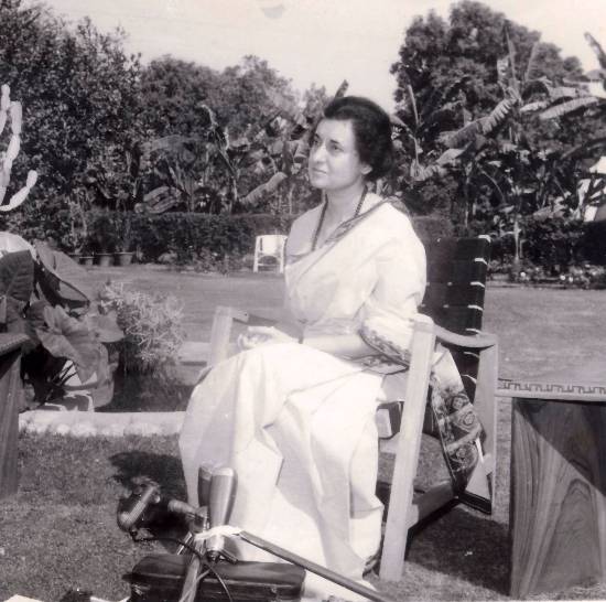 Photograph by Prem Vaidya - Prime Minister Indira Gandhi during an interview