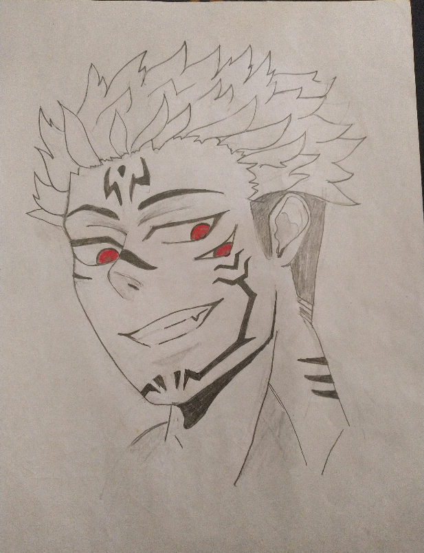 Painting by Gaurav Upreti - Sukuna - Jujustu Kaisen