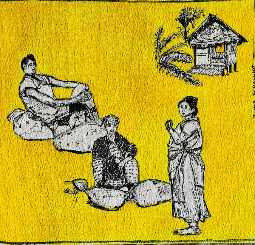 Painting by Divya Bhagwat - Take a break !