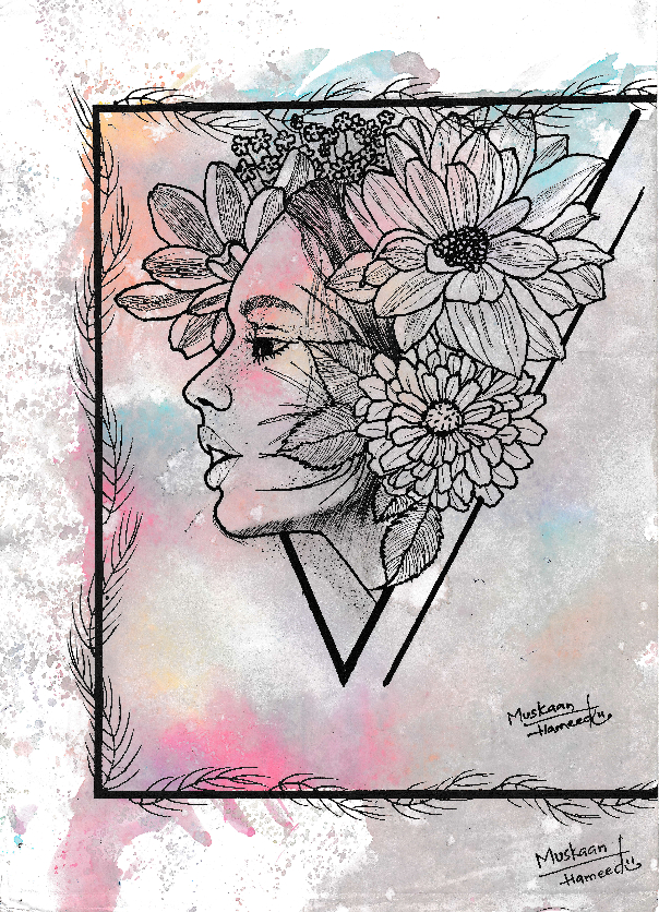 Painting by Muskaan Hameed - The Queen