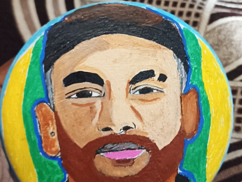 Painting by Aarnav Pillai - Neymar jr