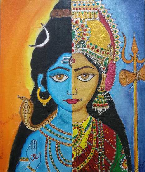 Paintings by Pracheta Panda - Shivshakti