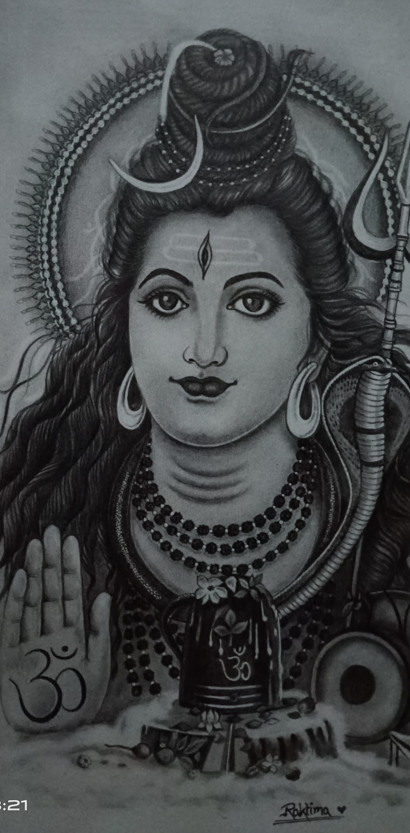 Painting by Raktima Sau - Lord Shiva