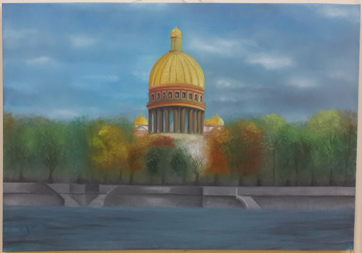 Painting by Khaled Hamdy .H - Saint Petersburg