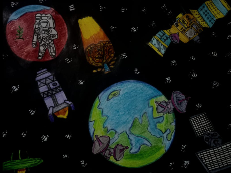 Painting by Abhinav Mishra - Space