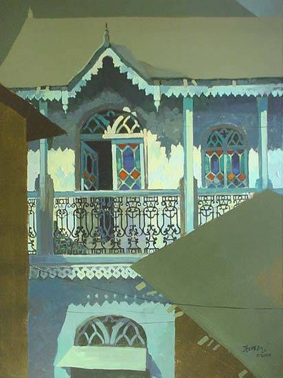 Paintings by Anwar Husain - I Used to Live Here